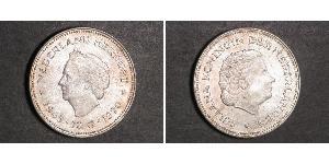 10 Gulden Königreich der Niederlande (1815 - ) Silber Juliana of the Netherlands (1909 – 2004)