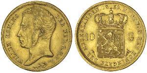 10 Gulden 荷兰王国 金 William I of the Netherlands (1772 - 1843)