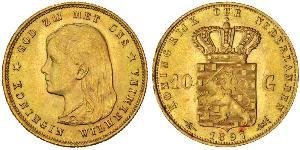 10 Gulden 荷兰王国 金 威廉明娜 (荷兰)