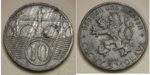 10 Haleru Чехословакия (918-1992) Бронза 