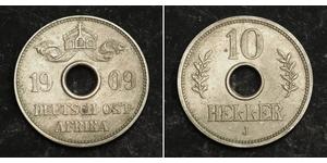 10 Heller German East Africa (1885-1919) Copper/Nickel 
