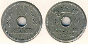 10 Heller German East Africa (1885-1919) Copper/Nickel 