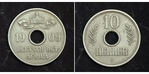 10 Heller Afrique orientale allemande (1885-1919) Cuivre/Nickel 