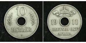 10 Heller Afrique orientale allemande (1885-1919) Cuivre/Nickel 