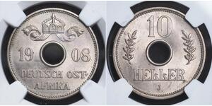 10 Heller Deutsch-Ostafrika (1885-1919) Kupfer/Nickel 