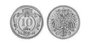 10 Heller Autriche-Hongrie (1867-1918) Nickel Franz Joseph I (1830 - 1916)