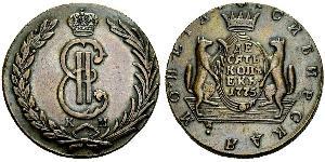 10 Kopeck Russian Empire (1720-1917) Copper Catherine II (1729-1796)