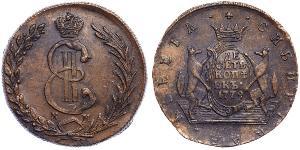 10 Kopeke Russisches Reich (1720-1917) Kupfer Katharina II (1729-1796)