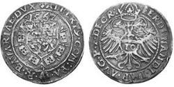 10 Kreuzer Duché de Bavière (907 - 1623) Argent Albert V de Bavière(1528 – 1579)