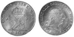10 Kreuzer Grand-duché de Bade (1806-1918) Argent 
