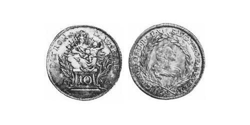 10 Kreuzer Elettorato di Baviera (1623 - 1806) Argento Massimiliano III di Baviera(1727 – 1777)