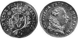 10 Kreuzer Margraviato di Baden-Durlach (1535 - 1771) Argento 