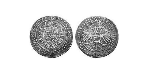10 Kreuzer Geschichte Bayerns (907 - 1623) Silber Albrecht V. (Bayern)(1528 – 1579)