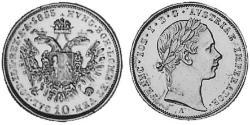 10 Kreuzer Austrian Empire (1804-1867) Silver 