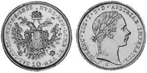 10 Kreuzer Austrian Empire (1804-1867) Silver 
