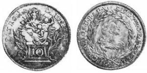 10 Kreuzer Electorate of Bavaria (1623 - 1806) 銀 Maximilian III Joseph, Elector of Bavaria (1727 – 1777)
