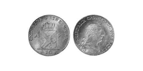 10 Kreuzer 巴登大公國 (1806 - 1918) 銀 