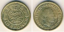 10 Krone Dänemark Bronze/Aluminium Margrethe II. (Dänemark) (1940-)