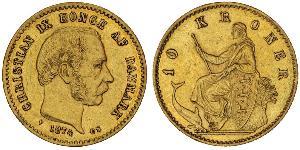 10 Krone Denmark Gold Christian IX of Denmark (1818-1906)