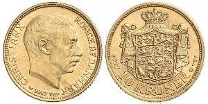 10 Krone Dänemark Gold Christian X. (1870 - 1947)