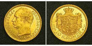 10 Krone Dänemark Gold Friedrich VIII. (Dänemark) (1843 - 1912)