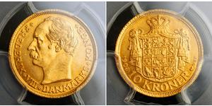 10 Krone Dänemark Gold Friedrich VIII. (Dänemark) (1843 - 1912)