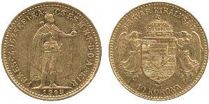10 Krone Königreich Ungarn (1000-1918) Gold Franz Joseph I (1830 - 1916)
