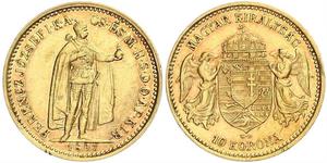 10 Krone Königreich Ungarn (1000-1918) Gold Franz Joseph I (1830 - 1916)