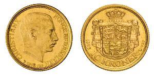 10 Krone Danemark Or Christian X de Danemark (1870 - 1947)