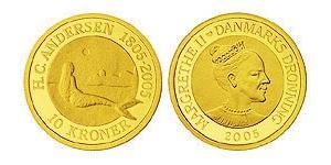 10 Krone Danemark Or 