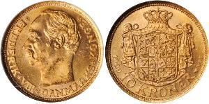10 Krone Danimarca Oro Federico VIII di Danimarca (1843 - 1912)