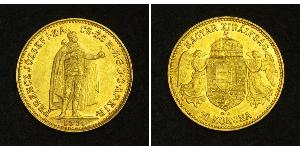10 Krone Reino de Hungría (1000-1918) Oro Franz Joseph I (1830 - 1916)