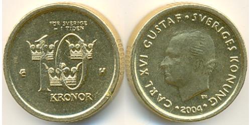 10 Krone Suède Tin/Cuivre/Zinc 