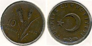 10 Kurush Türkei (1923 - ) Bronze 