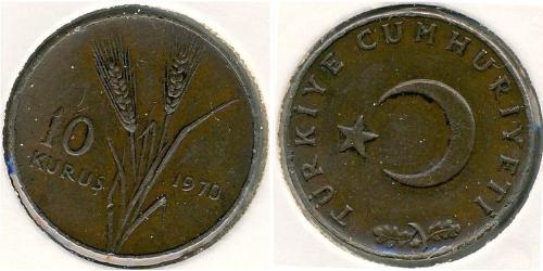 10 Kurush Türkei (1923 - ) Bronze 