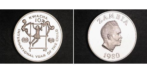 10 Kwacha Zambia (1964 - ) Plata 