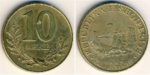 10 Lek Albanien Messing 