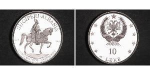 10 Lek Sozialistische Volksrepublik Albanien (1944 - 1992) Silber 