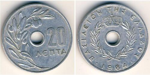 10 Lepta Kingdom of Greece (1944-1973) Aluminium 