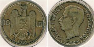 10 Lev Königreich Rumänien (1881-1947) Messing/Nickel 