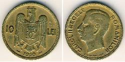 10 Lev Reino de Rumanía (1881-1947) Níquel/Latón 