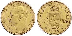 10 Lev Bulgaria Oro Fernando I de Bulgaria (1861 -1948)