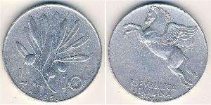 10 Lira Italia Alluminio 