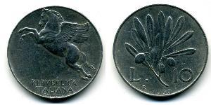 10 Lira Italy Aluminium 