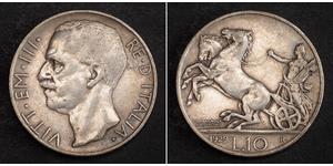10 Lira Kingdom of Italy (1861-1946) Argento Vittorio Emanuele III d