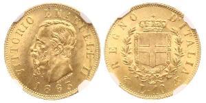 10 Lira Kingdom of Italy (1861-1946) Gold Victor Emmanuel II of Italy (1820 - 1878)