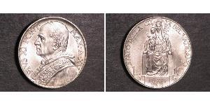 10 Lira Vatican (1926-) Plata Pope Pius XI (1857 - 1939)