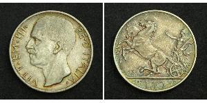 10 Lira Kingdom of Italy (1861-1946) Silber Viktor Emanuel III. (Italien) (1869 - 1947)