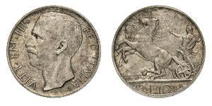 10 Lira Kingdom of Italy (1861-1946) Silber Viktor Emanuel III. (Italien) (1869 - 1947)