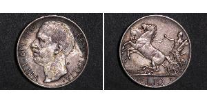 10 Lira Kingdom of Italy (1861-1946) Silber Viktor Emanuel III. (Italien) (1869 - 1947)